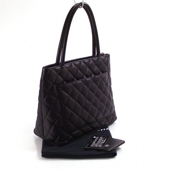 Caviar Medallion Tote Black