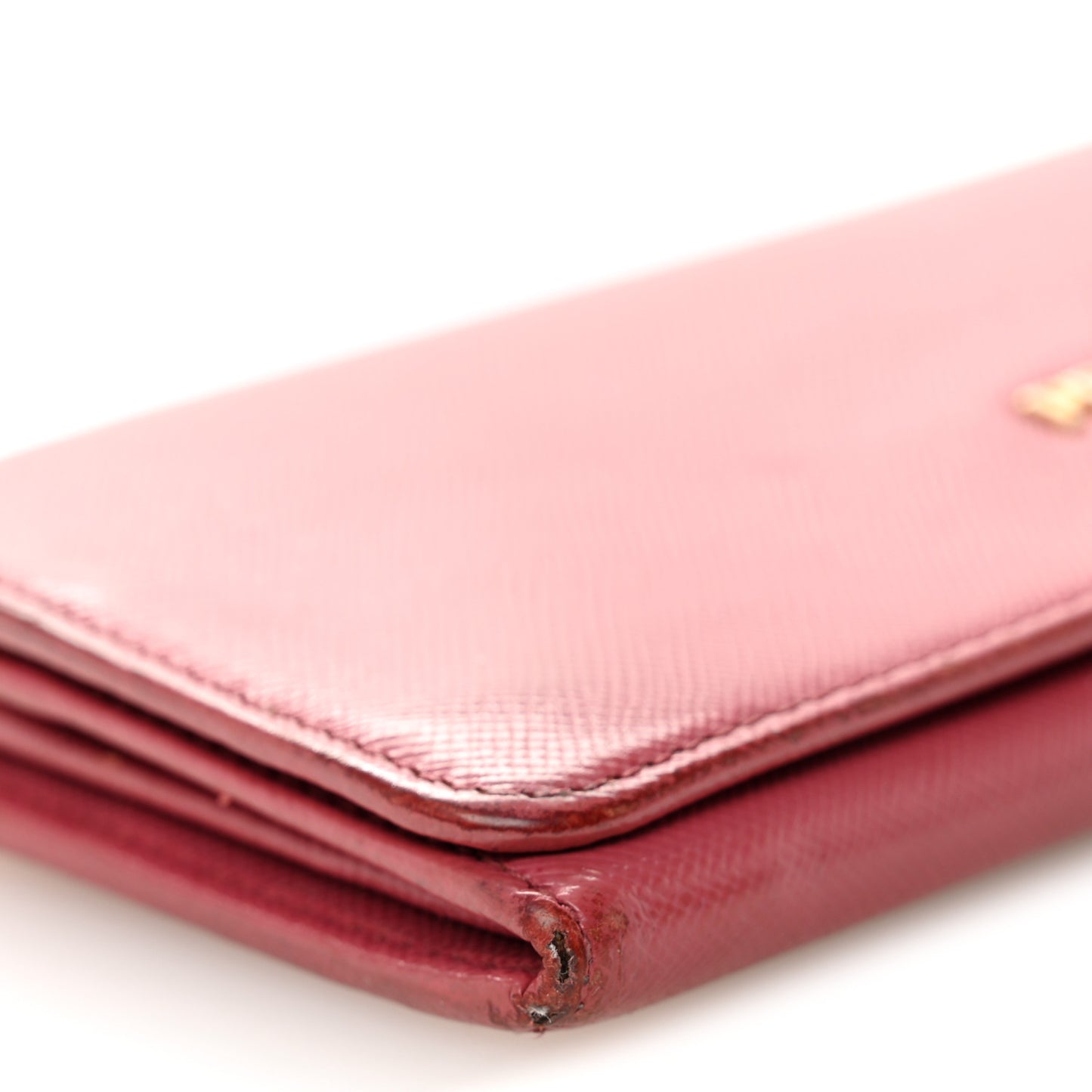 Saffiano Metal Continental Flap Wallet Bruyere