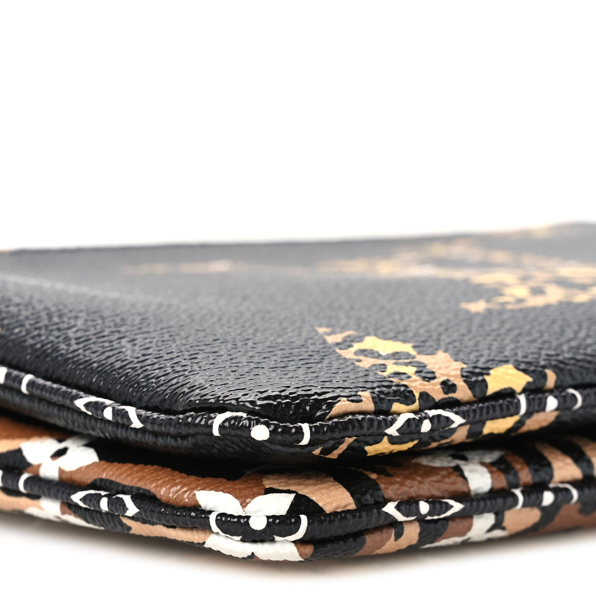 Monogram Giant Jungle Pochette Double Zip Black