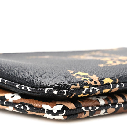 Louis Vuitton Monogram Giant Jungle Pochette Double Zip Black 10 of 12