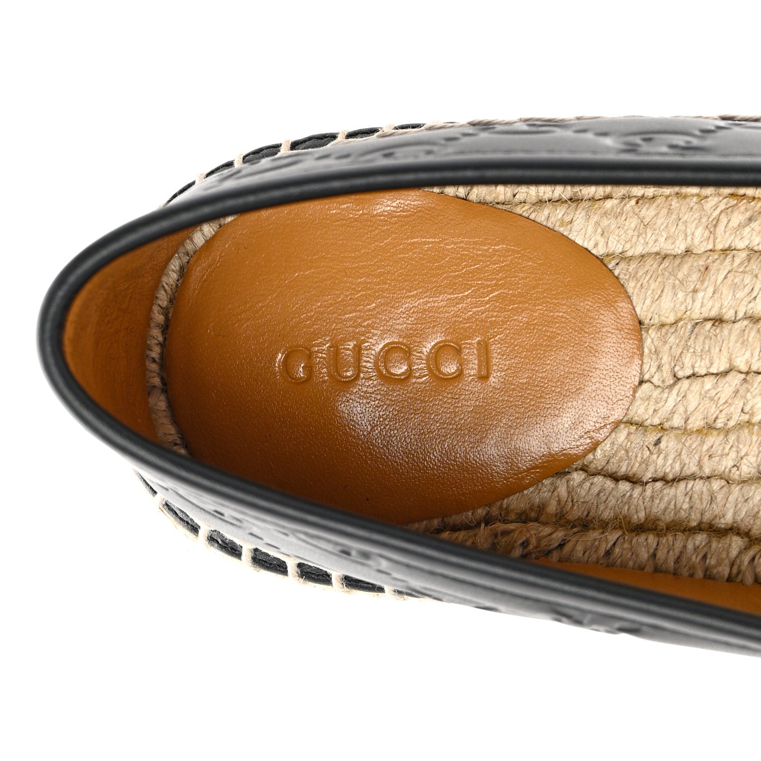 Gucci Guccissima Signature Espadrilles 37.5 Black 7 of 11