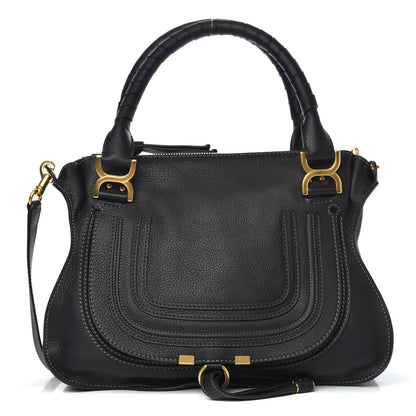 Chloe Calfskin Medium Marcie Satchel Black 1 of 10