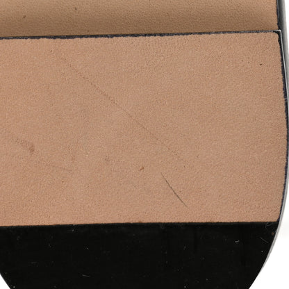 Chanel Lambskin Crystal CC Thong Sandals 38 Black 9 of 10