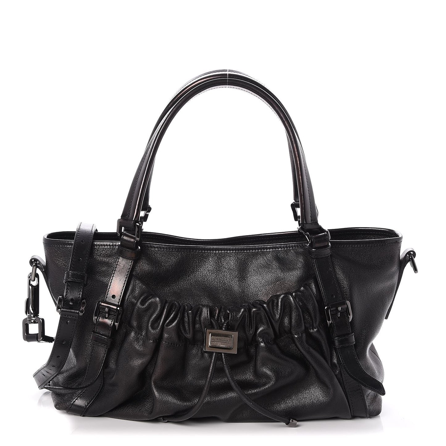 Calfskin Dallinger Satchel Black