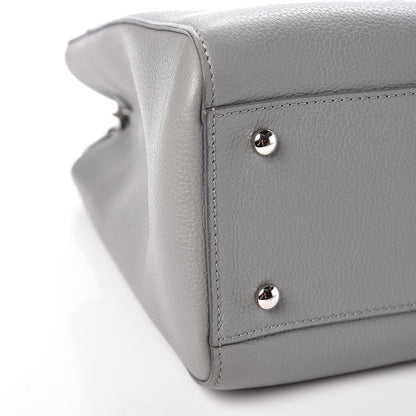 Chanel Grained Calfskin Small Neo Executive Shopper Tote Grey 12 of 13