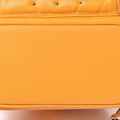MCM Lambskin Diamond Disco Mini Stark Backpack Yellow 9 of 10