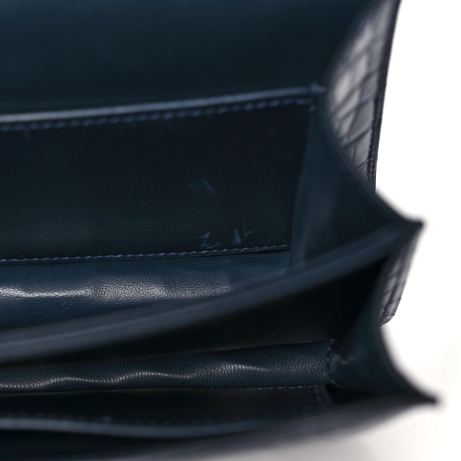 Hermes Shiny Alligator Lizard Constance 18 Bleu Marine Ombre 12 of 13