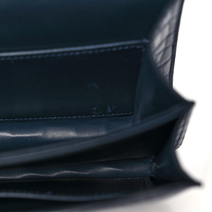 Hermes Shiny Alligator Lizard Constance 18 Bleu Marine Ombre 12 of 13