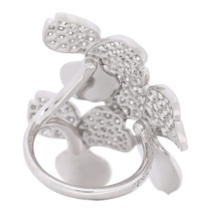 Tiffany Platinum Diamond Paper Flowers Cluster Ring 49 5 2 of 4