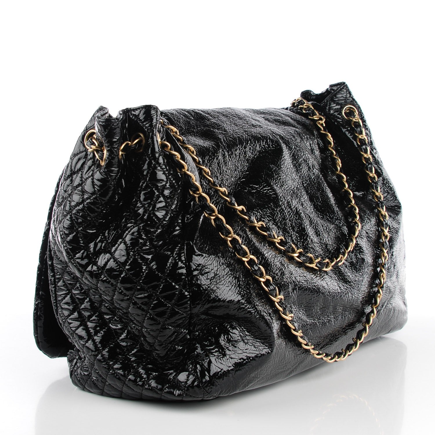 Chanel Vinyl Rock and Chain XL Flap Black 4 of 9