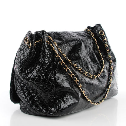 Chanel Vinyl Rock and Chain XL Flap Black 4 of 9