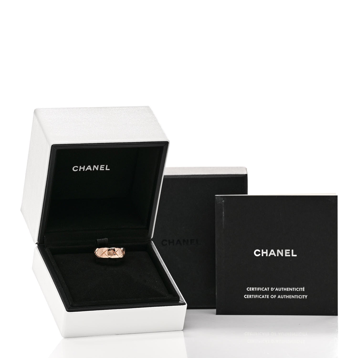Chanel 18K Beige Gold Small Coco Crush Ring 53 6.5 7 of 7
