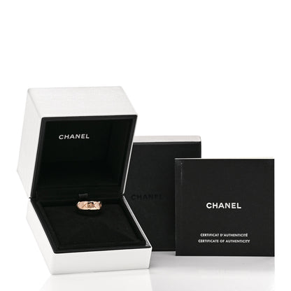 Chanel 18K Beige Gold Small Coco Crush Ring 53 6.5 7 of 7