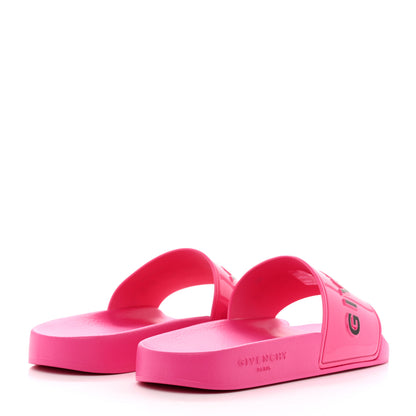 Givenchy Rubber Womens Logo Womens Pool Slides 36 Sandals Pink 4 of 12