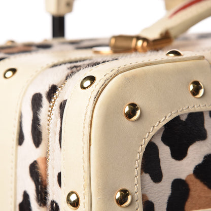 Valentino Garavani Calf Hair Leopard Print Rolling Luggage 32 of 34