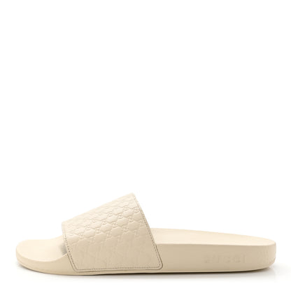 Gucci Microguccissima Slide Sandals 39 Ivory 1 of 8