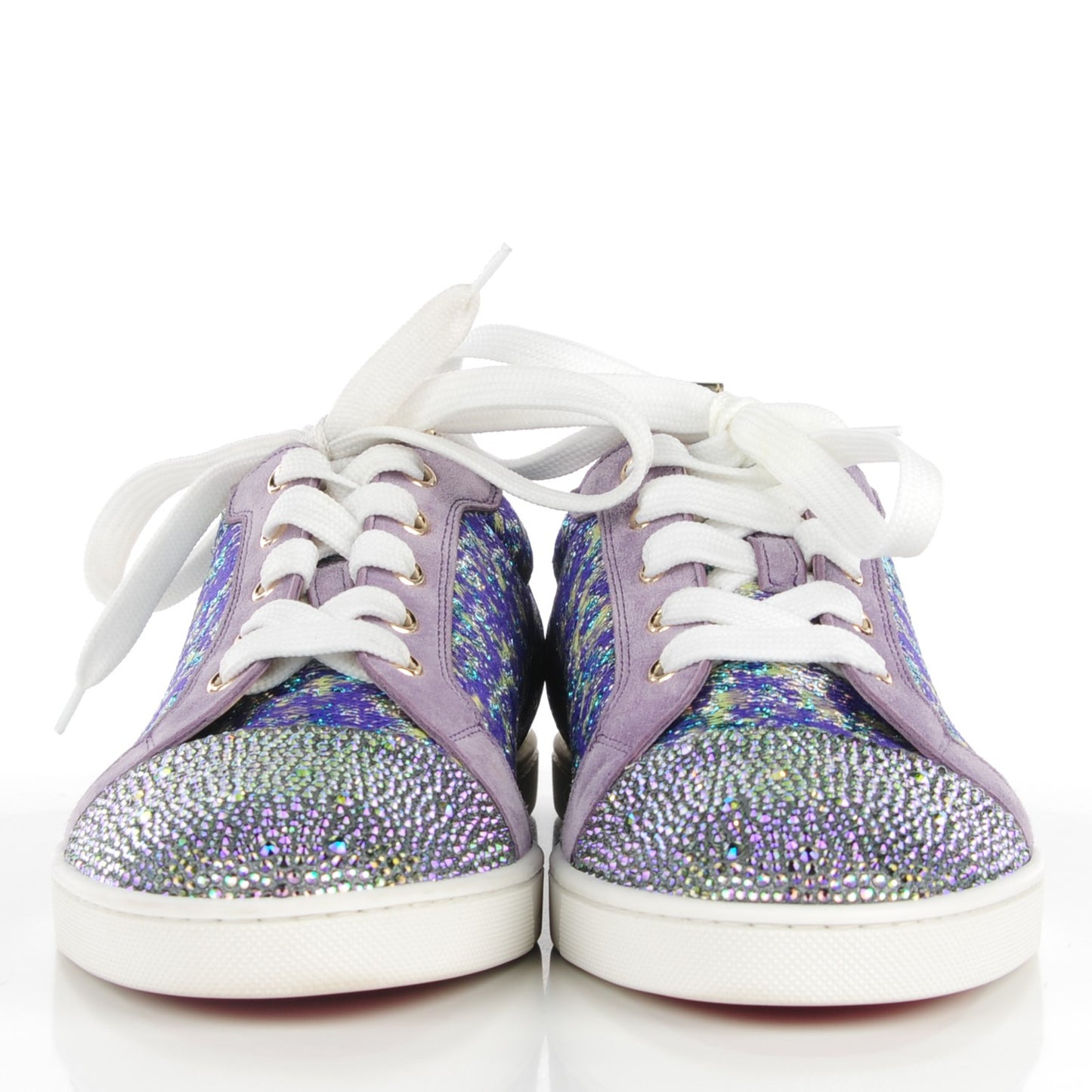 Crystal Metallic Suede Peacock Woven Lurex Gondolastrass Sneakers 40.5 Version Digitale