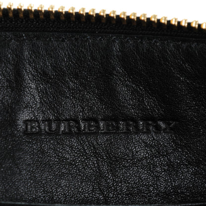 Burberry House Check Derby Peyton Crossbody Clutch Bag Black 7 of 9