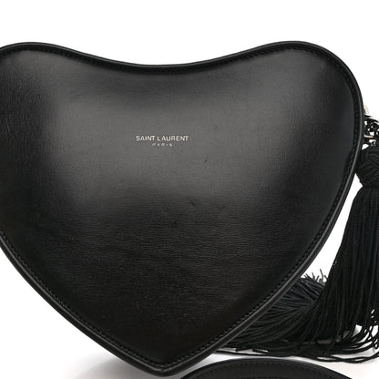 Saint Laurent Calfskin Heart Monogram Crossbody Black 11 of 11