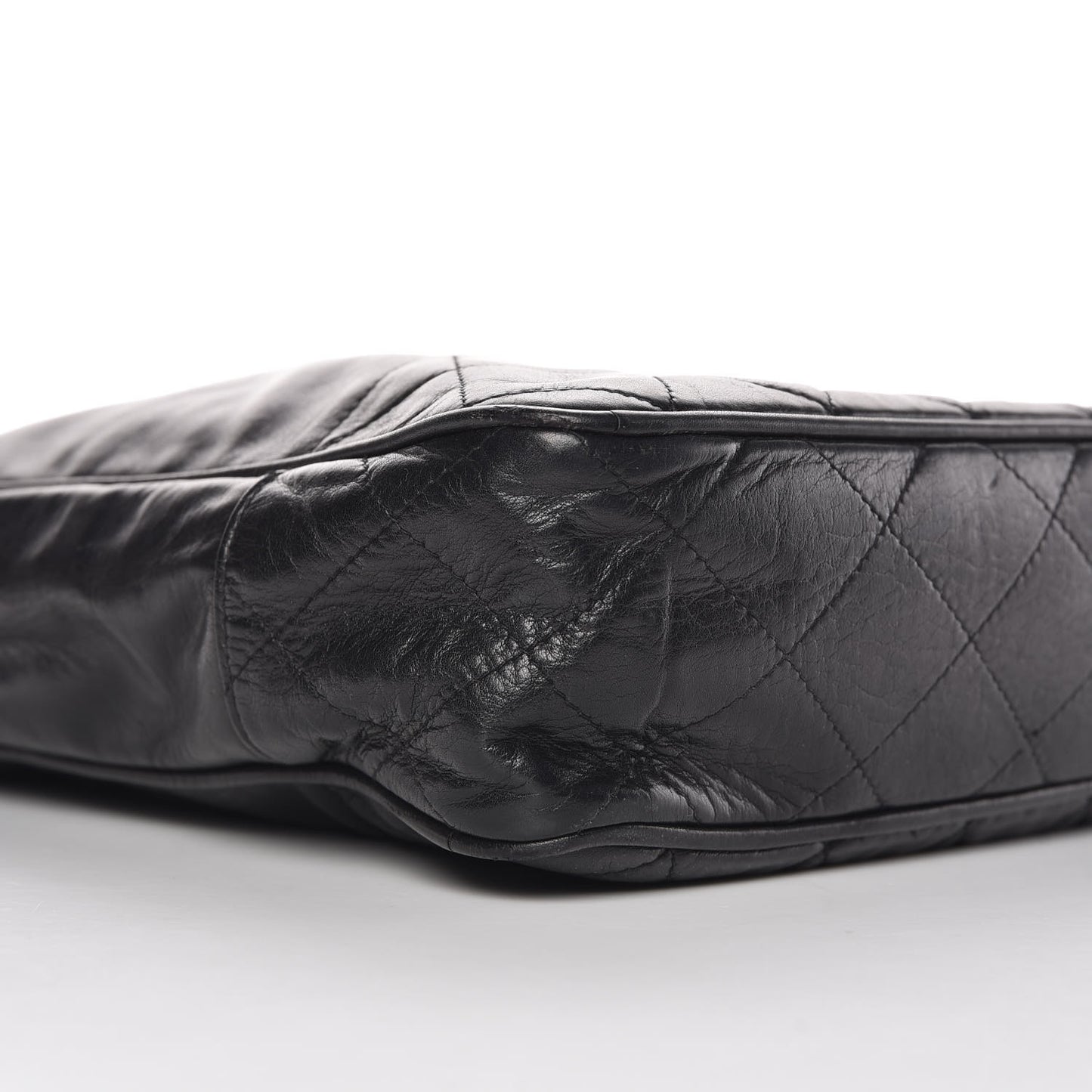 Lambskin Shopping Tote Black
