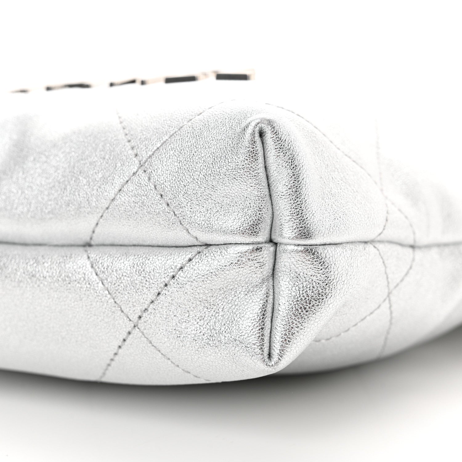 Chanel Metallic Lambskin Quilted Mini Chanel 22 Silvery 10 of 11