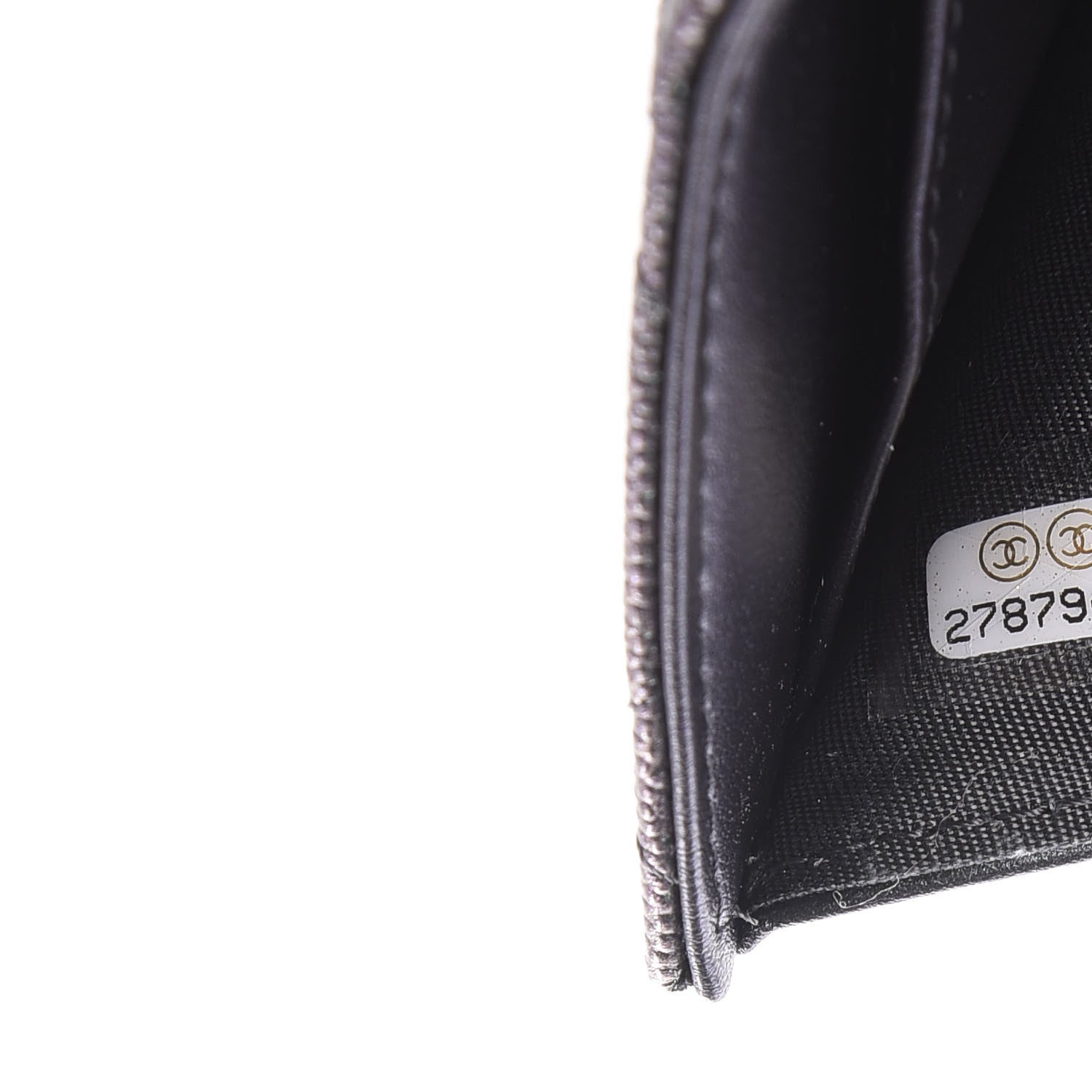 Chanel Iridescent Caviar Quilted Double Flap Wallet Black 5 of 8