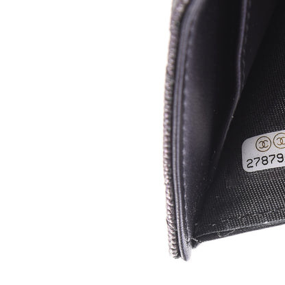 Chanel Iridescent Caviar Quilted Double Flap Wallet Black 5 of 8
