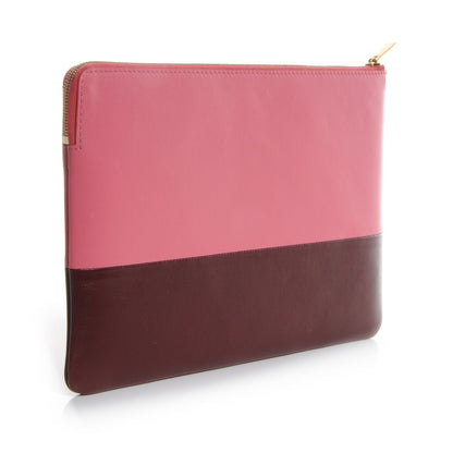 Celine Lambskin Bi-Color Solo Clutch Rust 3 of 10