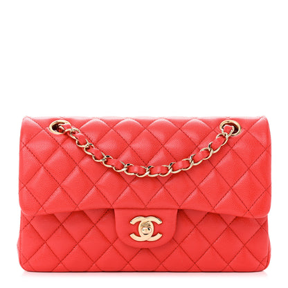 Chanel Caviar Quilted Small Double Flap Red 1 of 10