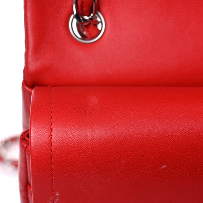 Chanel Lambskin Quilted Jumbo Double Flap Red 25 of 35