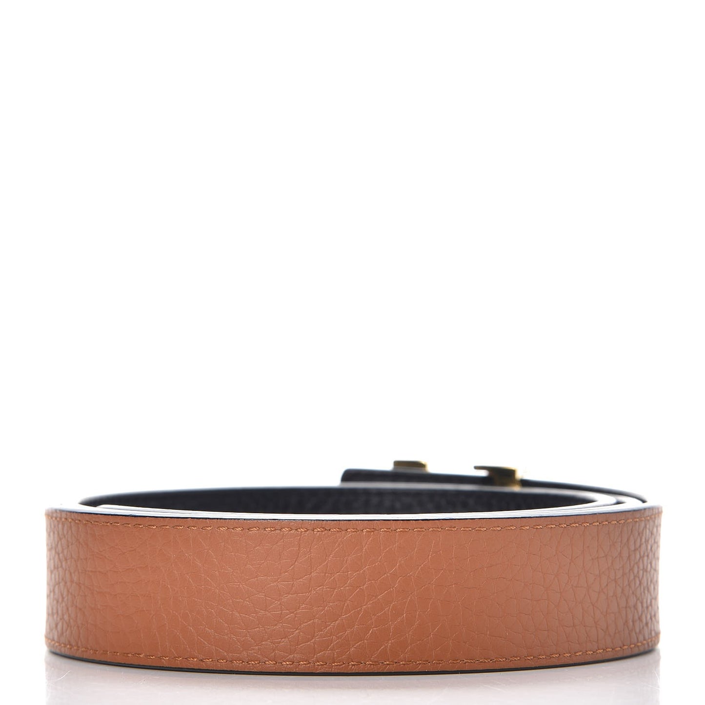 Taurillon Calfskin 30mm LV Initiales Reversible Belt 85 34 Black