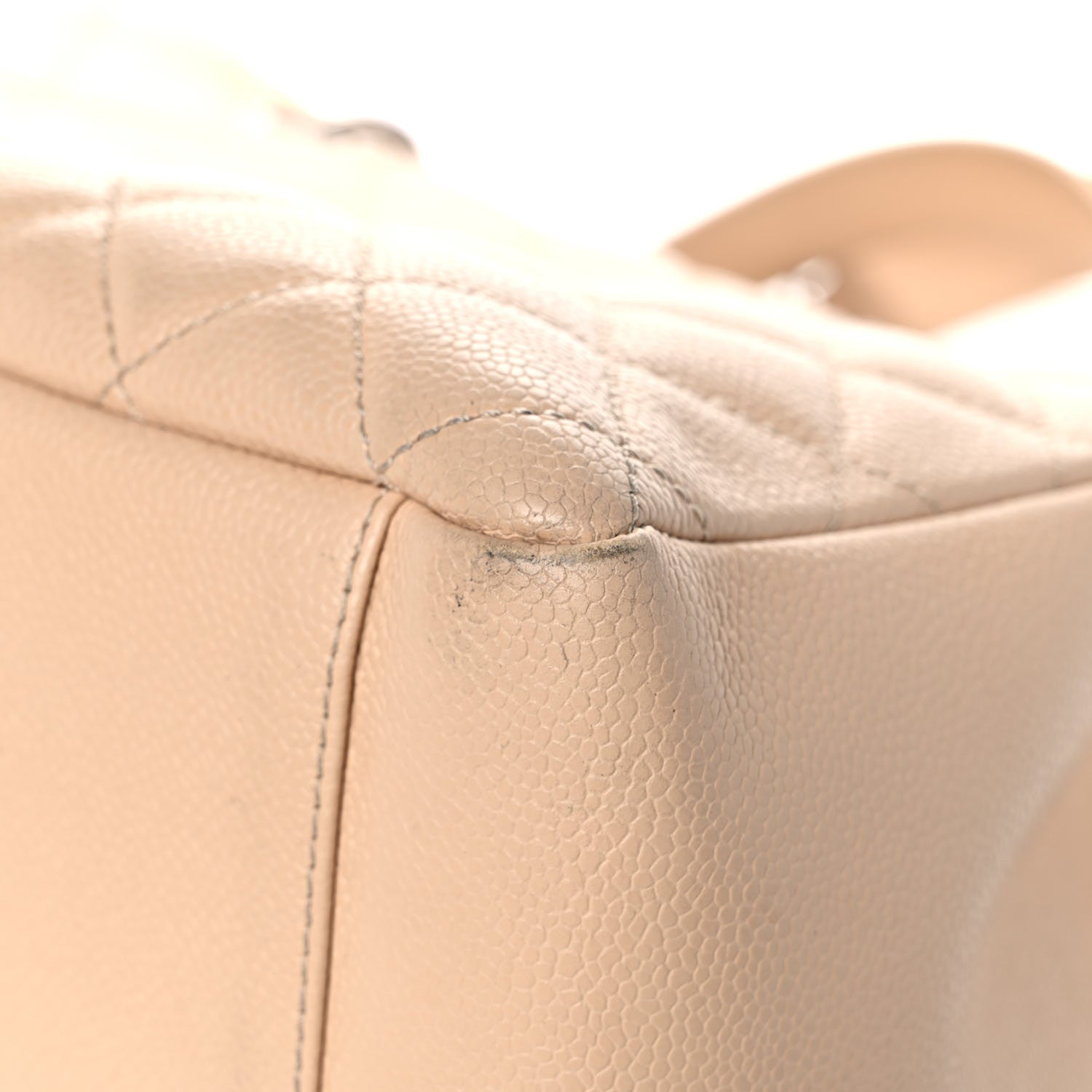 Chanel Caviar Quilted Grand Shopping Tote GST Beige Clair 8 of 32