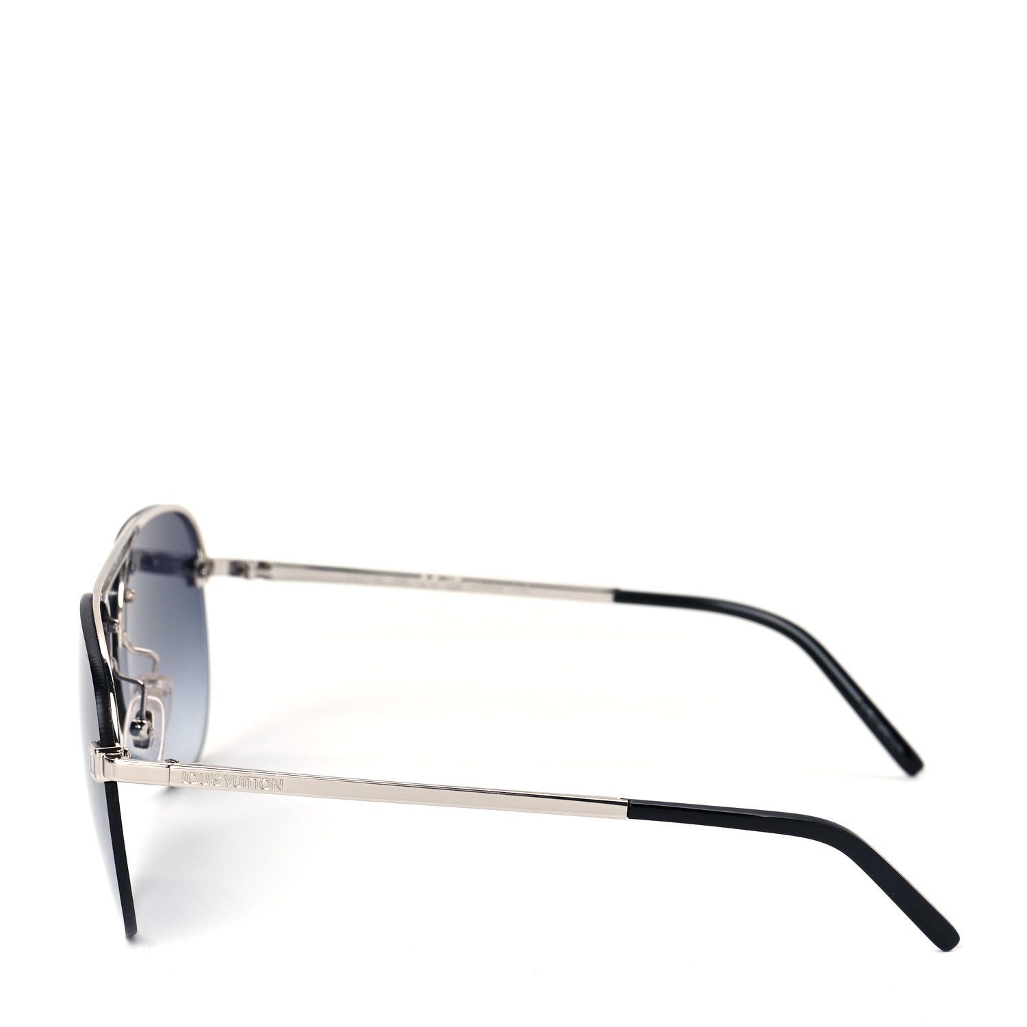 Louis Vuitton Damier Clockwise Sunglasses Z1271E Silver 3 of 8