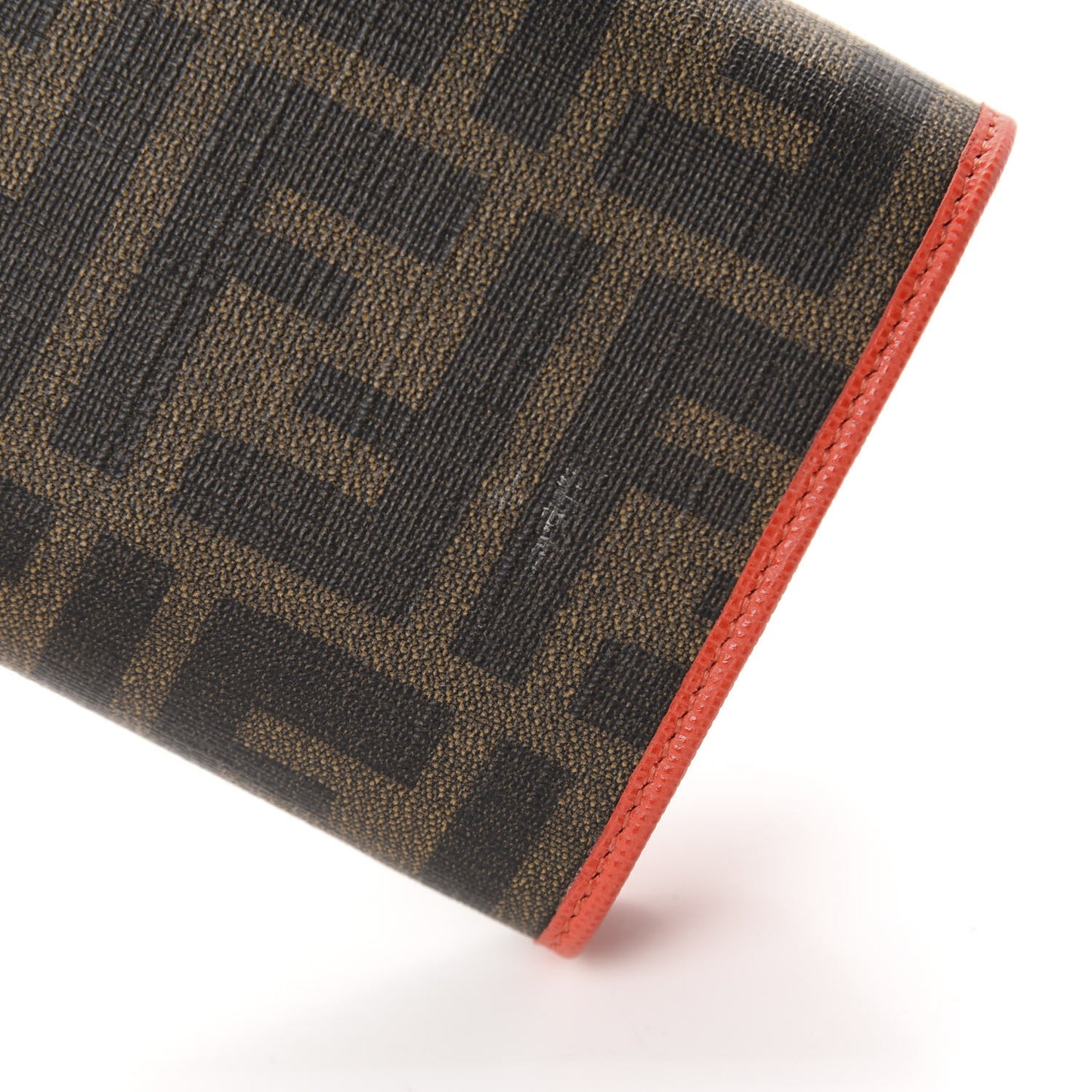 Zucca Spalmati Vitello Elite Tri-Fold Wallet Tobacco Papavero