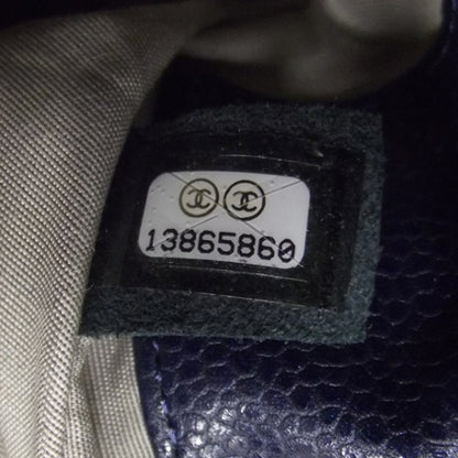 Chanel Caviar Half Moon Wallet On Chain Navy 9 of 11