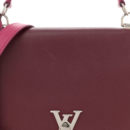 Louis Vuitton Calfskin Lockme II Top Handle Grenat Dahlia 7 of 11