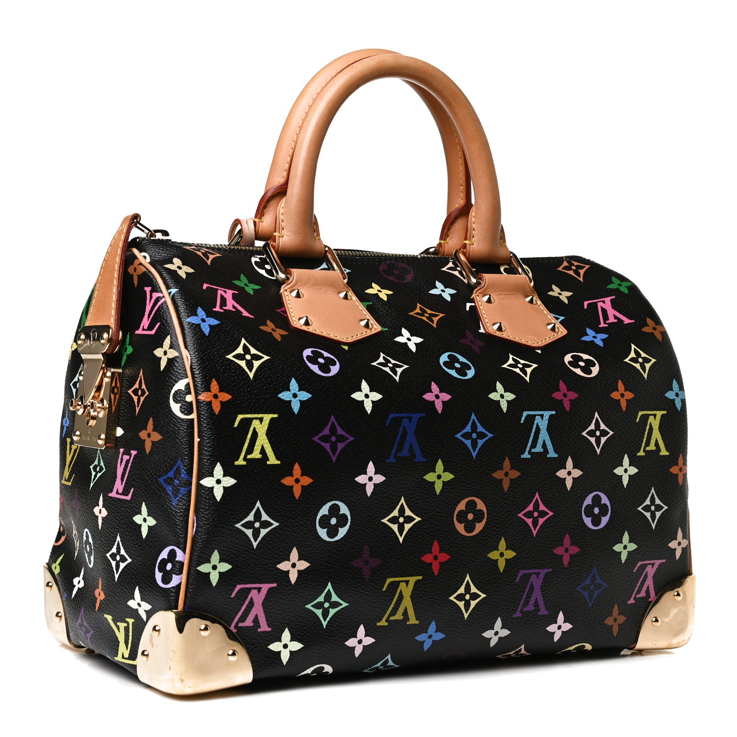Louis Vuitton Monogram Multicolor Speedy 30 Black 3 of 15