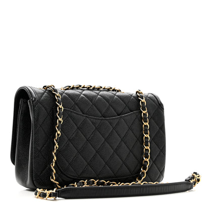 Chanel Caviar Quilted Medium CC Filigree Flap Black 3 of 9