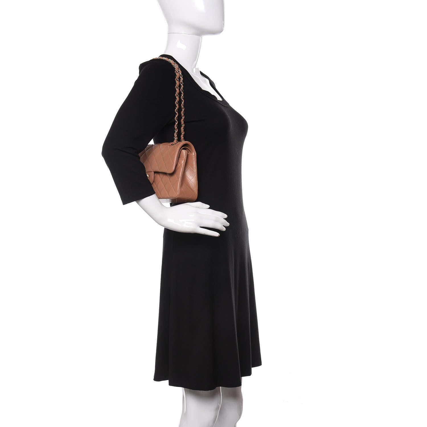 Chanel Lambskin Quilted Small Double Flap Brown 2 of 11
