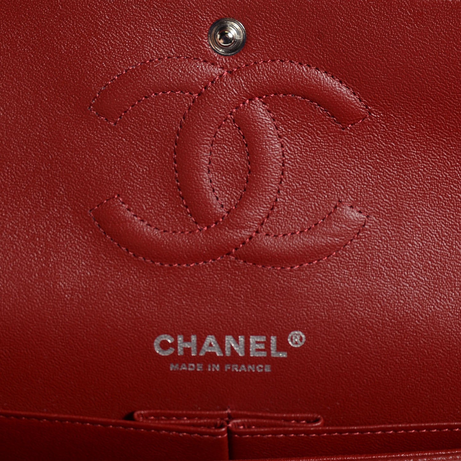 Chanel Caviar Quilted Medium Double Flap Red 7 of 9