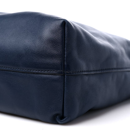 Prada Soft Calf Shopping Tote Bluette 7 of 10