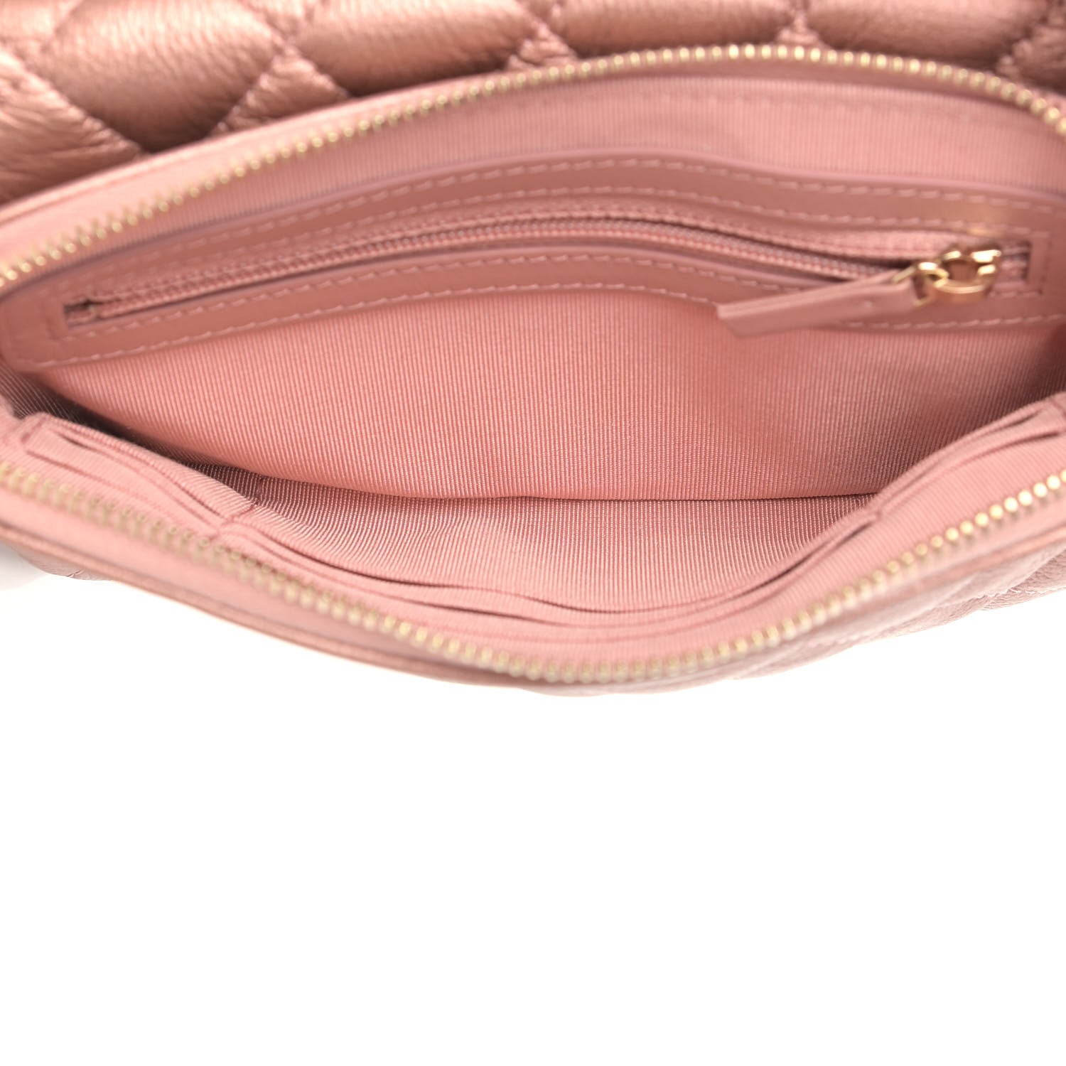 Chanel Metallic Grained Calfskin Quilted 2.55 Reissue Phone Holder With Chain Copper 6 of 11