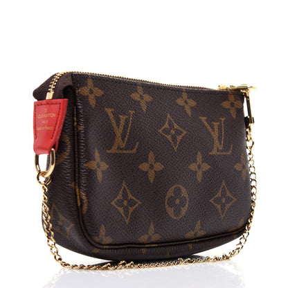 Louis Vuitton Monogram 2020 Christmas Animation Bumper Cars Mini Pochette Accessories Coquelicot 3 of 11
