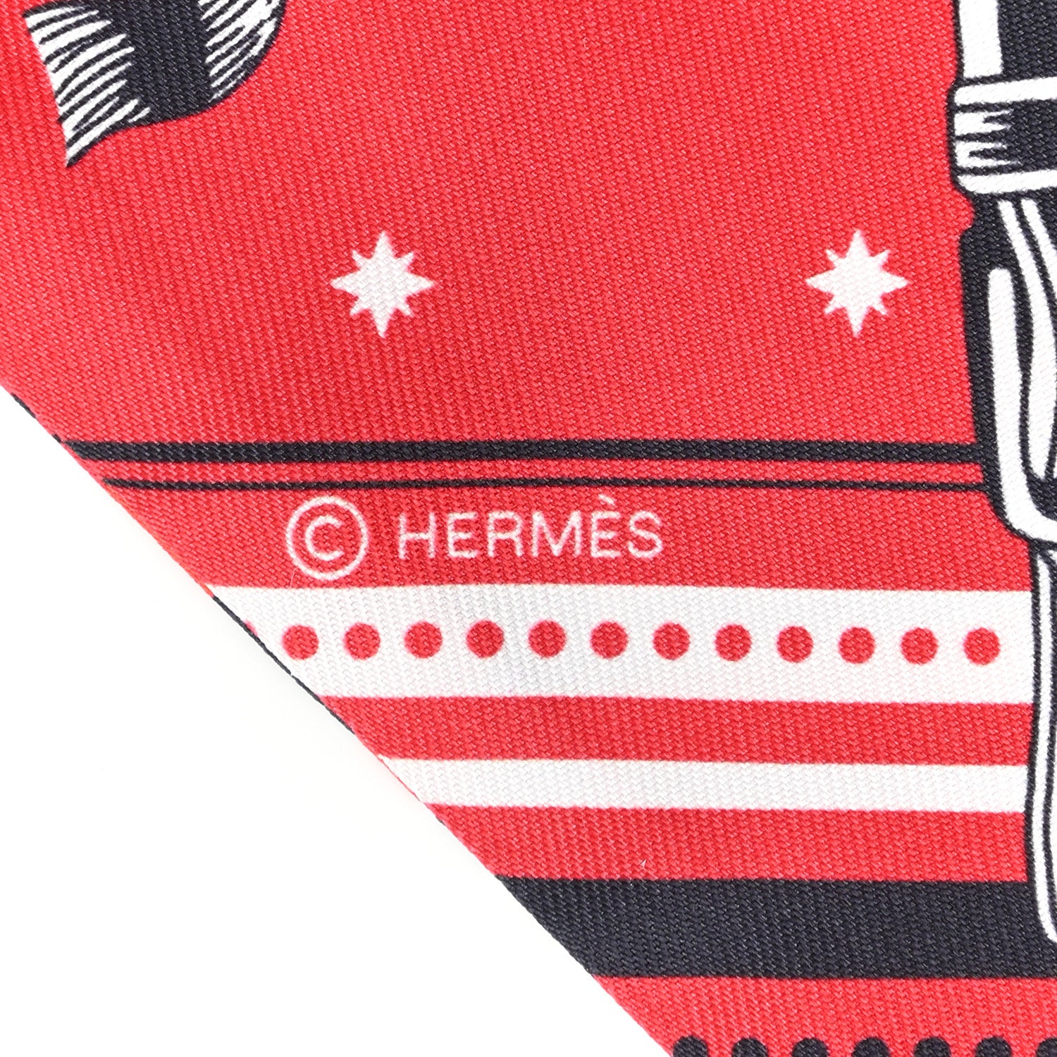 Hermes Silk Couvertures et Tenues de Jour Bandana Maxi Twilly Slim Rose Vif Rouge Vermillon 3 of 5