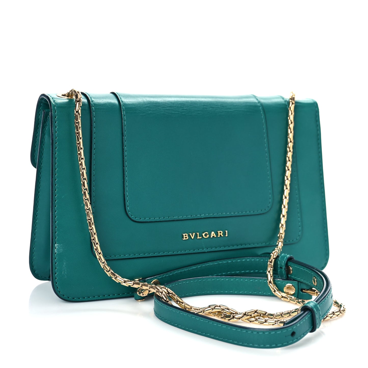 Calfskin Serpenti Forever Crossbody Bag Emerald Green