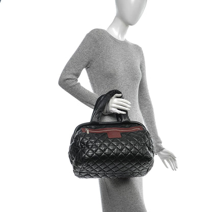 Chanel Lambskin Coco Cocoon Bowler Black 2 of 7