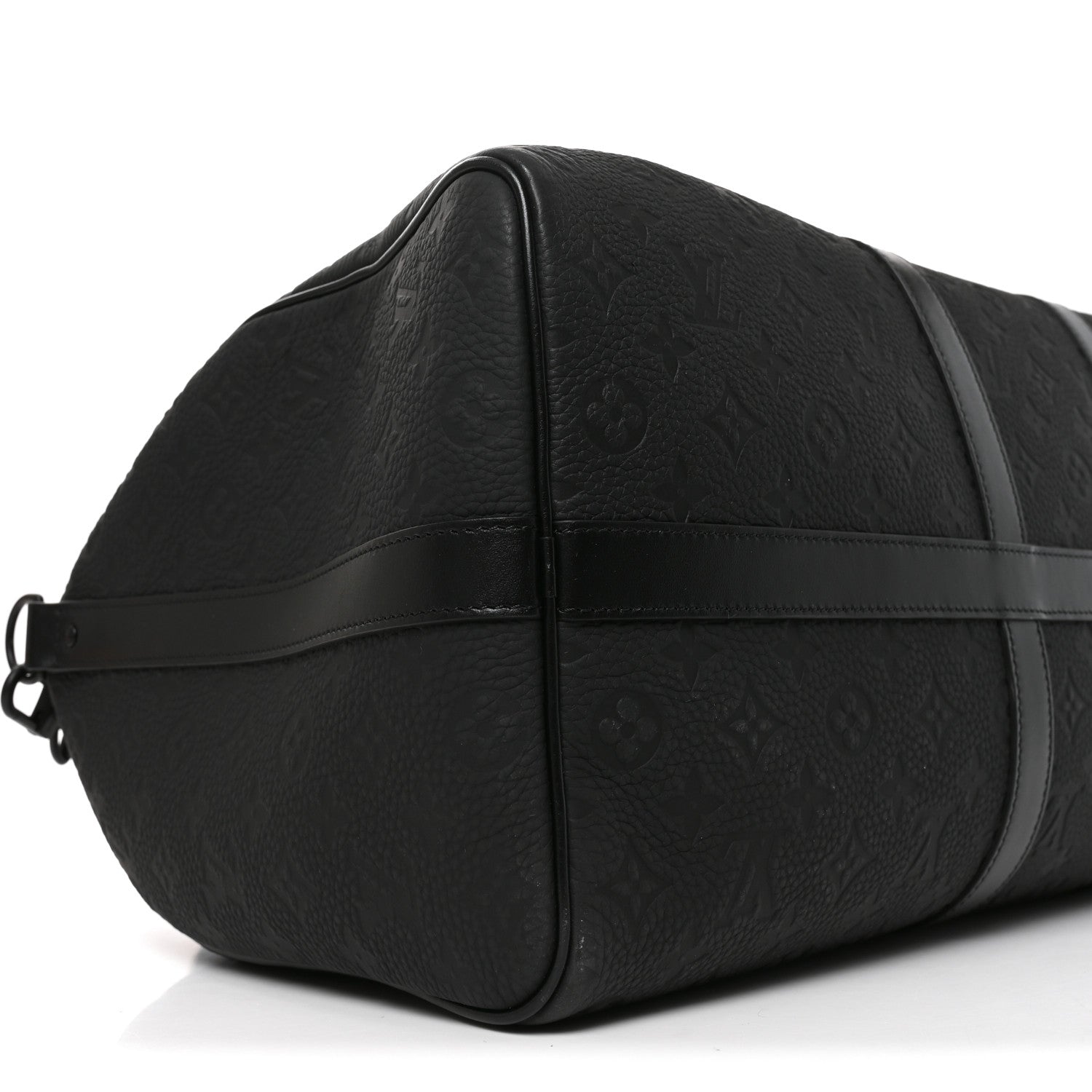 Louis Vuitton Taurillon Monogram Keepall Bandouliere 50 Black 7 of 8