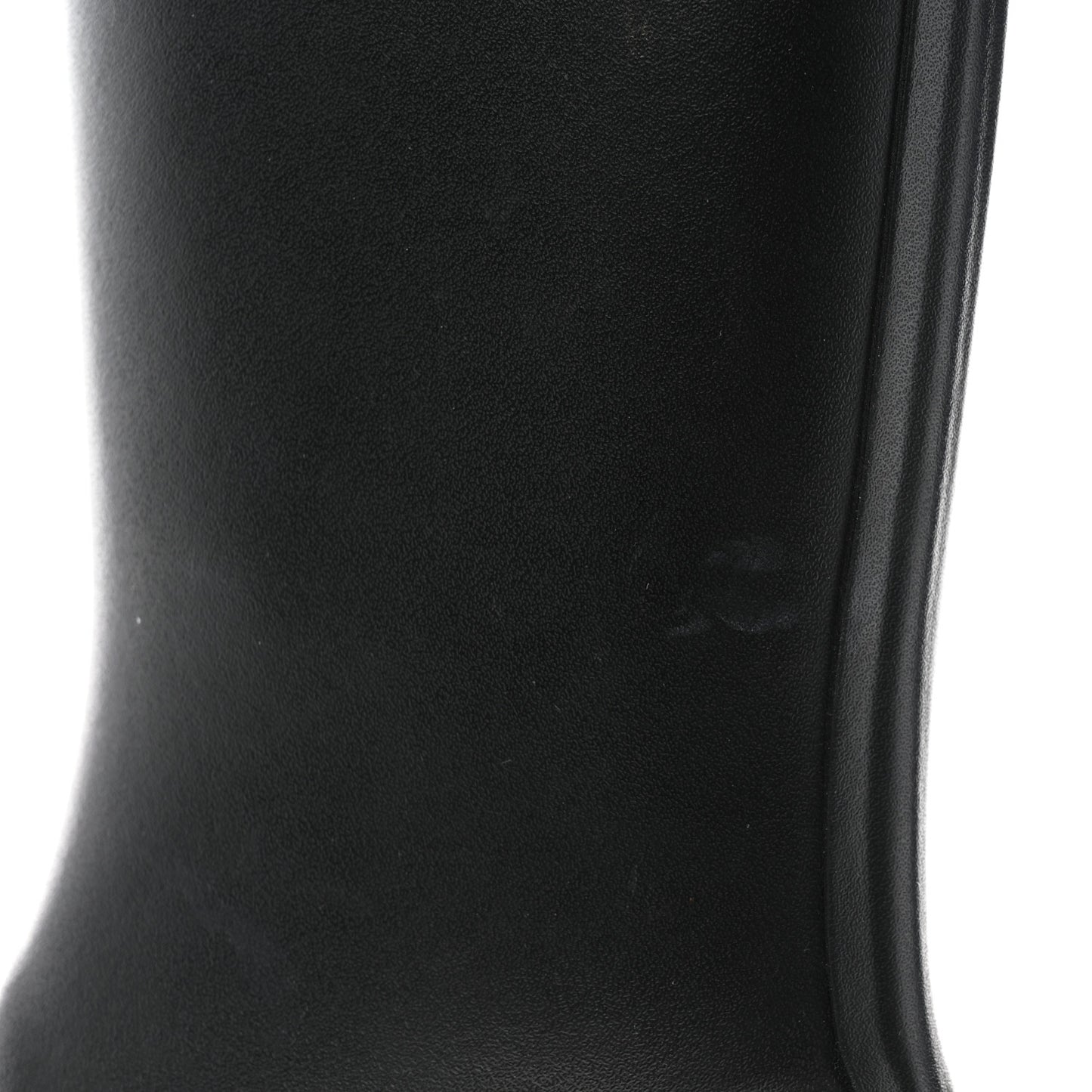 Rubber Logo Rain Boots 35 Black White