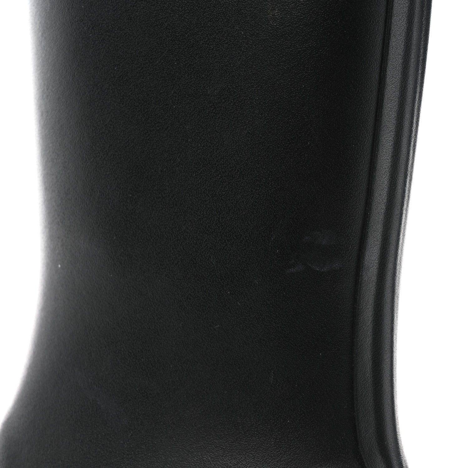 Chanel Rubber Logo Rain Boots 35 Black White 8 of 12