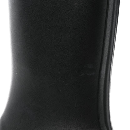 Chanel Rubber Logo Rain Boots 35 Black White 8 of 12